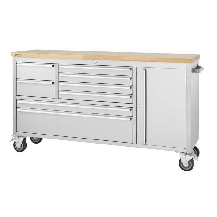 Trinity TLS-4813 66x19 Stainless Steel Rolling Workbench - TLS-4813