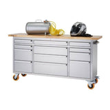 Trinity TLSF-7209 (72x19) PRO Stainless Steel Rolling Workbench - TLSF-7209