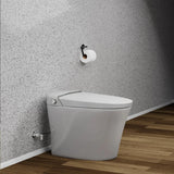 Trone Chiaro White Elongated Electronic Luxury Toilet With Integrated Bidet - 835502