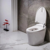 Trone Fountina White Elongated Electronic Luxury Toilet With Integrated Bidet - 770786