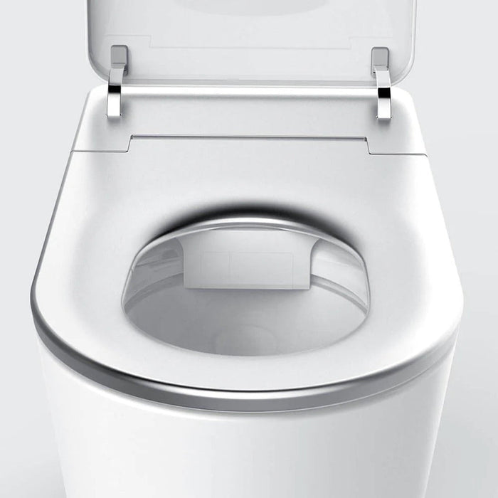 Trone Ganza I Elongated White Luxury Toilet With Smart Bidet and Remote Control - 820445