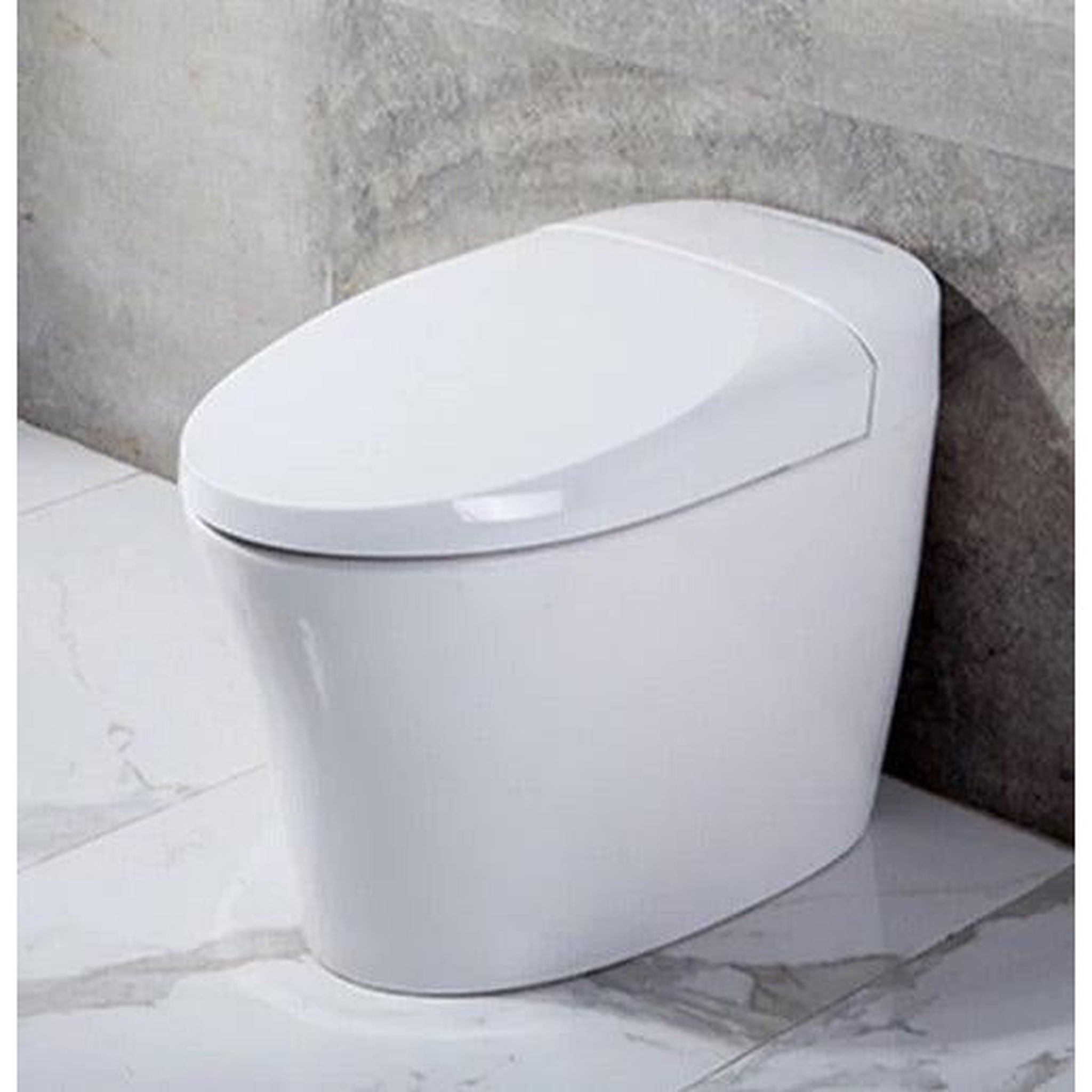 Trone Neodoro Elongated White Luxury Toilet With Smart Bidet and Remote Control - 793202