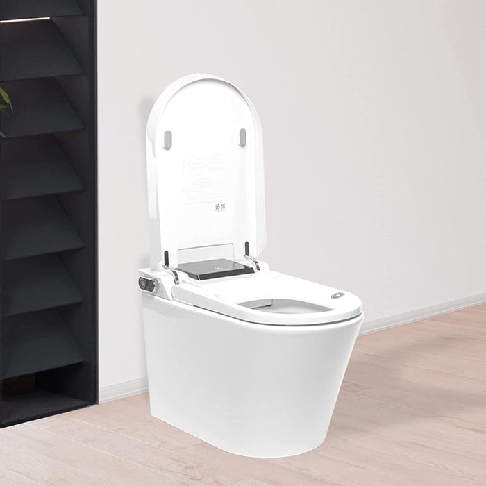 Trone Nobelet Elongated Classic White Luxury Toilet With Smart Bidet and Remote Control - 820444