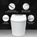 Trone Nobelet Elongated Classic White Luxury Toilet With Smart Bidet and Remote Control - 820444