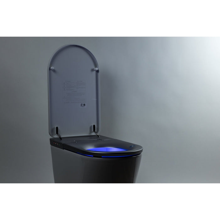 Trone Nobelet Elongated Matte Black Luxury Toilet With Smart Bidet and Remote Control - 820443