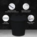 Trone Nobelet Elongated Matte Black Luxury Toilet With Smart Bidet and Remote Control - 820443