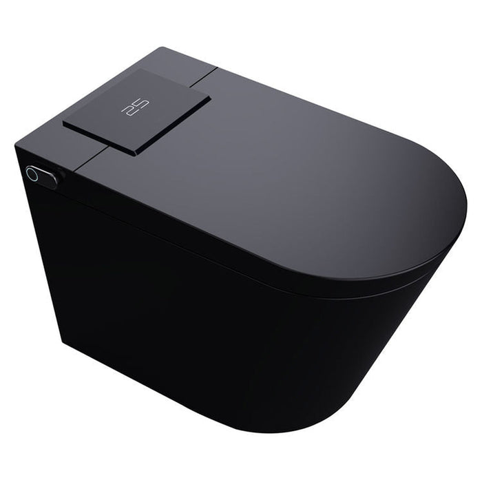 Trone Nobelet Elongated Matte Black Luxury Toilet With Smart Bidet and Remote Control - 820443