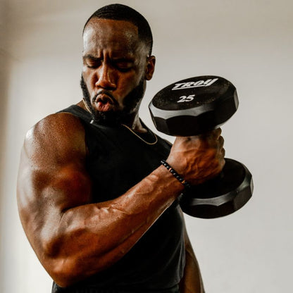TROY TSD-U 12-Sided Urethane Encased Dumbbell