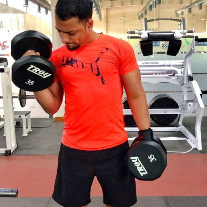 TROY TSD-U 12-Sided Urethane Encased Dumbbell