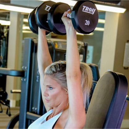 TROY TSD-U 12-Sided Urethane Encased Dumbbell