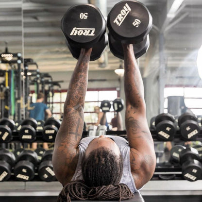 TROY TSD-U 12-Sided Urethane Encased Dumbbell