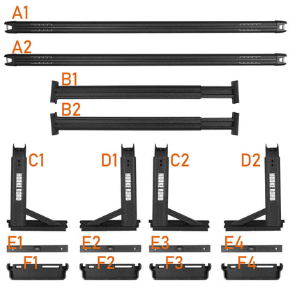 Hooke Road Truck Bed Cargo Rack Truck Ladder Rack(Most Commom Truck) - QT.10019