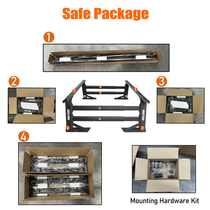 Hooke Road Truck Bed Cargo Rack Truck Ladder Rack(Most Commom Truck) - QT.10019