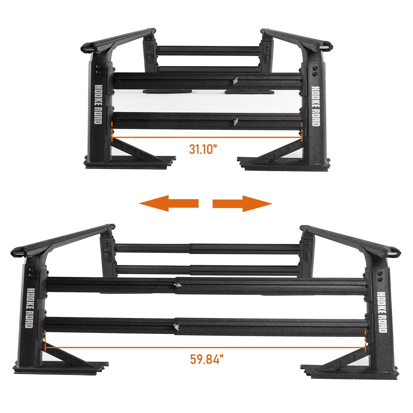 Hooke Road Truck Bed Cargo Rack Truck Ladder Rack(Most Commom Truck) - QT.10019