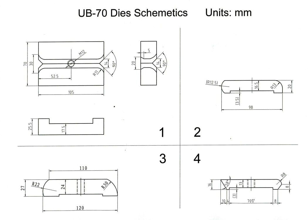 KAKA Industrial UB-100 Heavy-Duty Metal Bender, High Precision Hot and Cold Strip Steel, Flat Steel, Round Steel Metal Bender