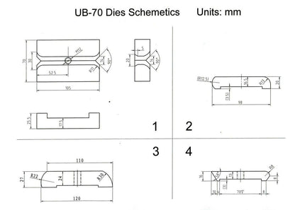 KAKA Industrial UB-100 Heavy-Duty Metal Bender, High Precision Hot and Cold Strip Steel, Flat Steel, Round Steel Metal Bender