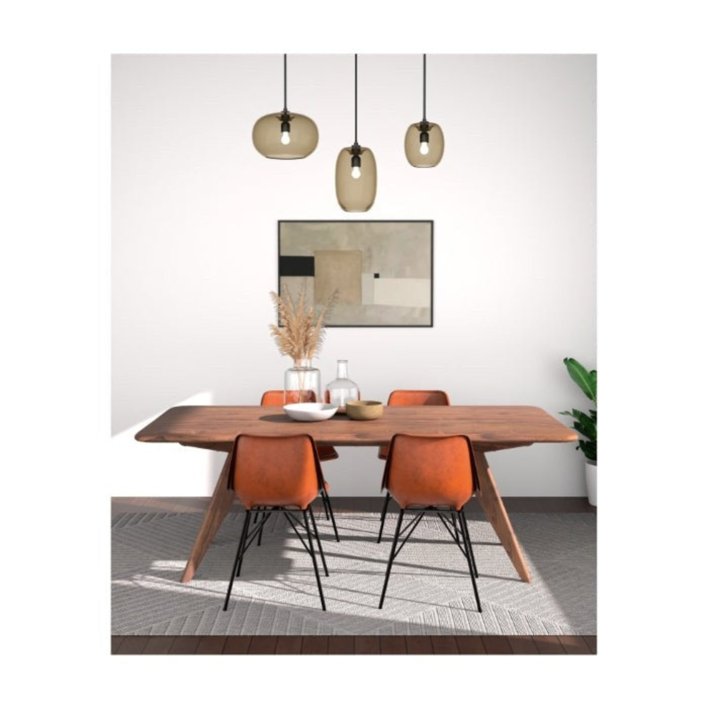 Union Home Emboss Pendant Gold -  DEC00012