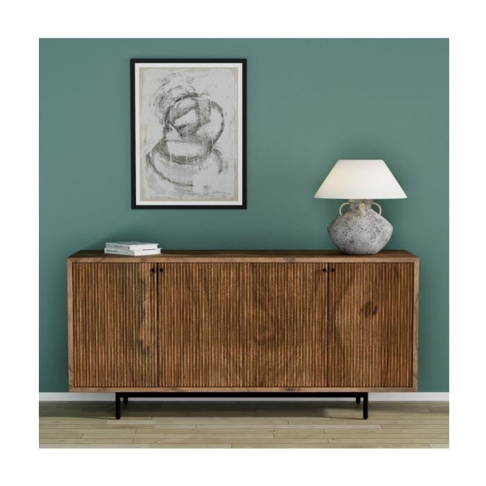 Union Home Mod Sideboard Carved  - LVR00253