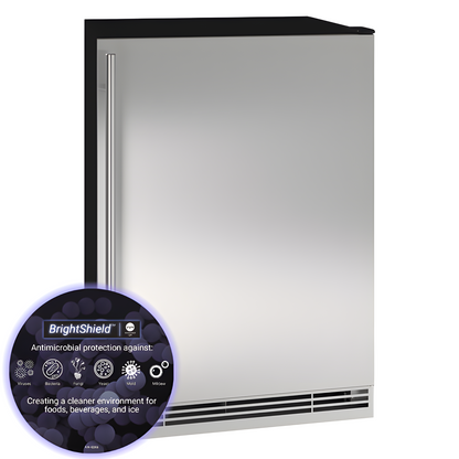 U-Line - 24" 1 Class Refrigerator - 115V - HRE124 - UHRE124-SG81A