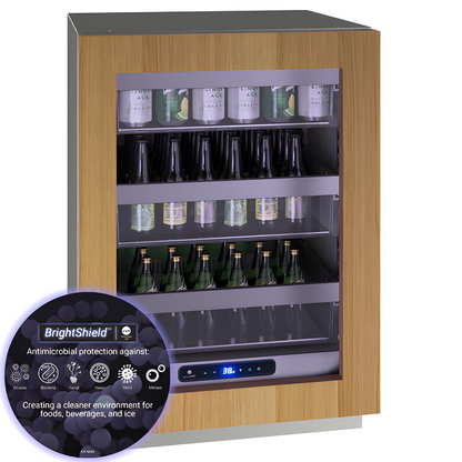 U-Line - 24" 5 Class Slide & Secure™ Refrigerator - HRE524 - UHWC524-SG01A