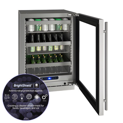 U-Line - 24" 5 Class Slide & Secure™ Refrigerator - HRE524 - UHWC524-SG01A