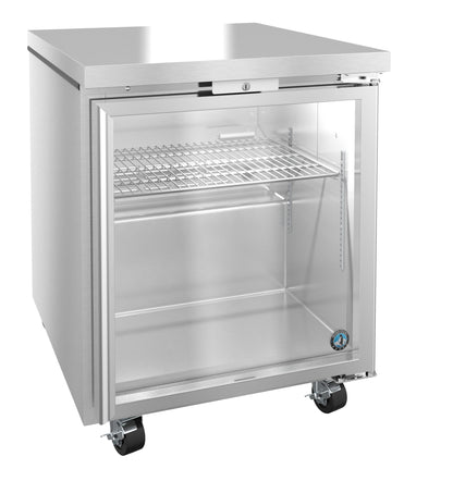 Hoshizaki 27" Wide 1 Glass Door Undercounter Refrigerator - UR27B-GLP01