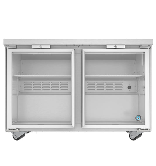 Hoshizaki UR48B-GLP01| 48" Wide 2 Glass Door Undercounter Refrigerator - UR48B-GLP01