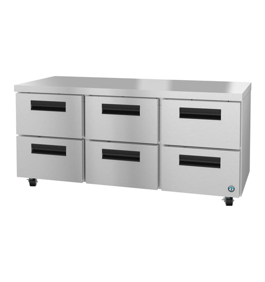 Hoshizaki 72" Wide 6 Drawer Undercounter Refrigerator - UR72B-D6