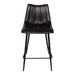 Moe's Home Collection Set of Two Alibi Counter Stool Matte Black UU-1002-02