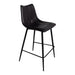 Moe's Home Collection Set of Two Alibi Counter Stool Matte Black UU-1002-02