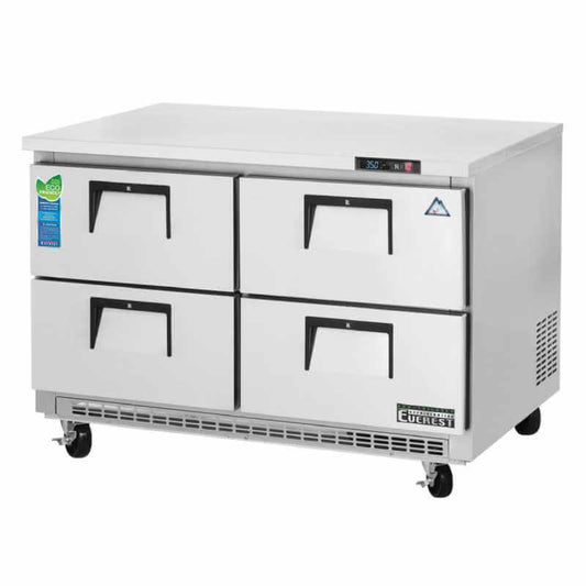 Everest - ETBR2-D4, Commercial 47" Undercounter Refrigerator Four Drawer - ETBR2-D4