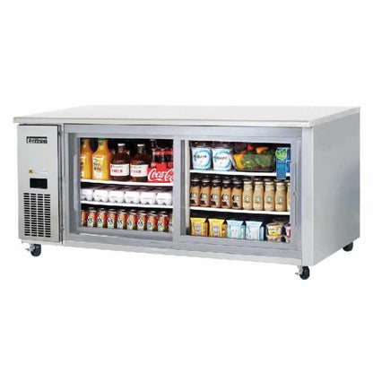 Everest - ETGWR2, Commercial 71" Undercounter Worktop Refrigerator - ETGWR2