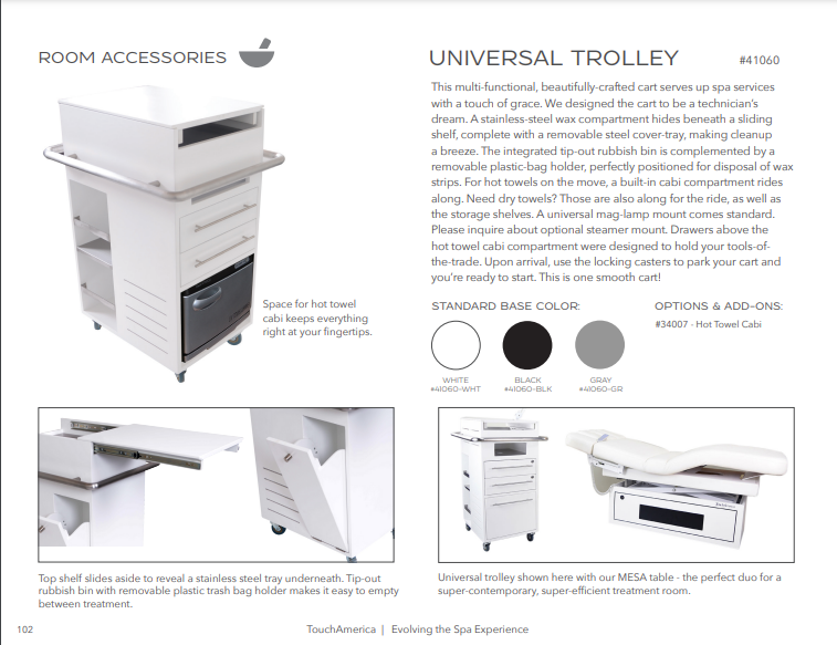 Touch America UNIVERSAL SPA TROLLEY (41060-LQ-65)