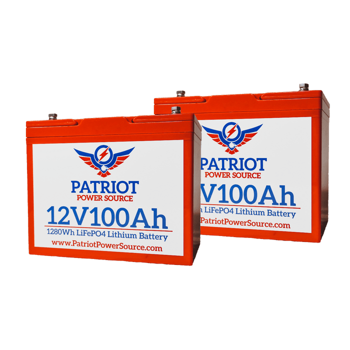 PATRIOT POWER 12V 200Ah/24V 100Ah BATTERY BUNDLE KIT for MARINE/RV