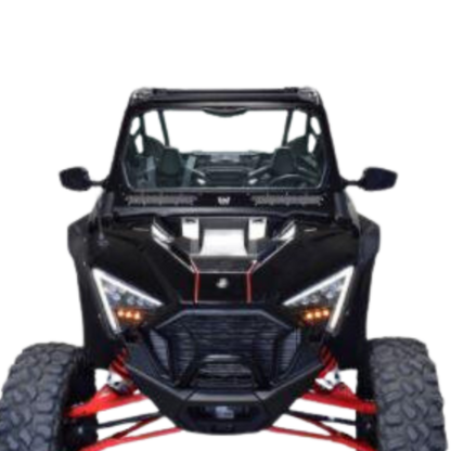 Moto Armor Can-Am Maverick X3 Vented Full Glass Windshield (2017+) - MA-X3-WS-GLS-BLK-Y Polaris RZR Pro XP Full Glass Windshield Two-Vent Model (2020+) - MA-RZPRO-WS-2V-GLS-BLK-B-Y