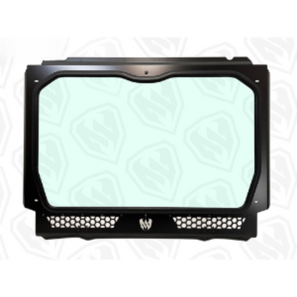Moto Armor Can-Am Maverick X3 Vented Full Glass Windshield (2017+) - MA-X3-WS-GLS-BLK-Y Polaris RZR Pro XP Full Glass Windshield Two-Vent Model (2020+) - MA-RZPRO-WS-2V-GLS-BLK-B-Y