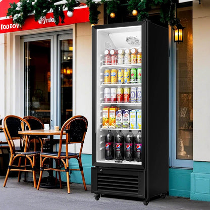 Bodega cooler Upright Display refrigerator Commercial Fridge 10.2 Cu.Ft.