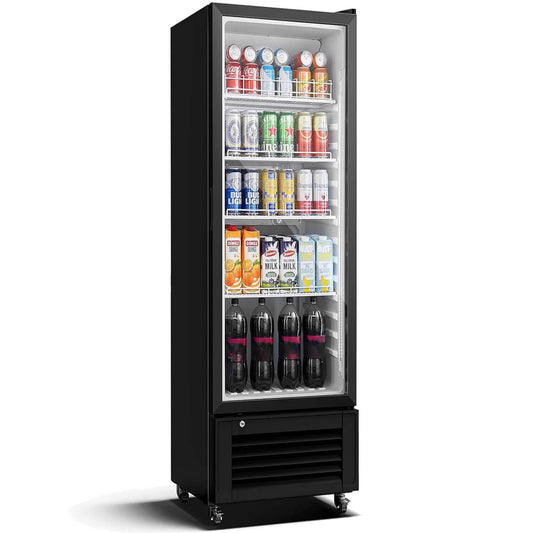 Bodega cooler Upright Display refrigerator Commercial Fridge 10.2 Cu.Ft.