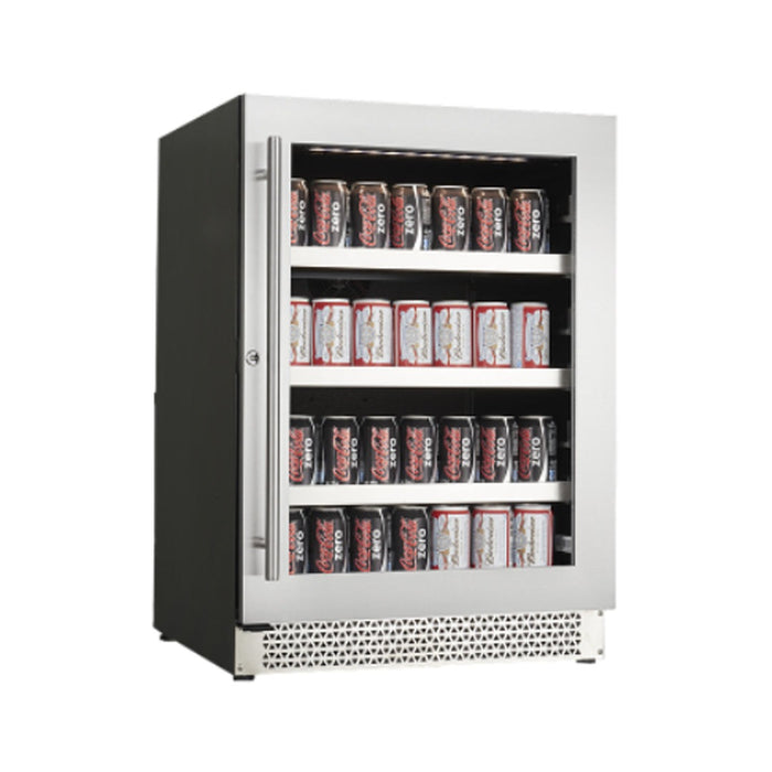 Cavavin Vinoa 24 In. Beverage Center in Stainless Steel -126 Can/6 Bottle - V-050bvc