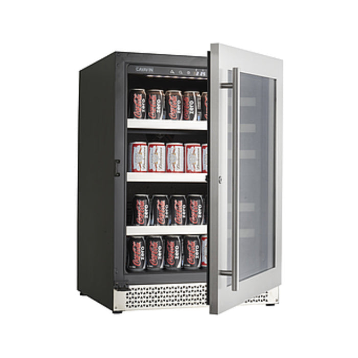 Cavavin Vinoa 24 In. Beverage Center in Stainless Steel -126 Can/6 Bottle - V-050bvc