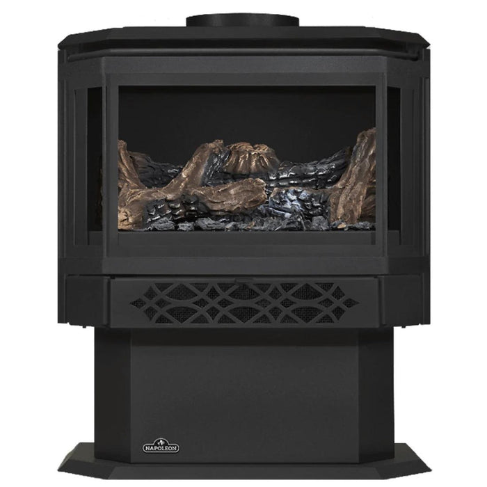 Napoleon Fireplaces Haliburton Pedestal Standing Pilot Ignition Direct Vent Gas Stove, Napoleon, 22.5", GDS28-1NSB