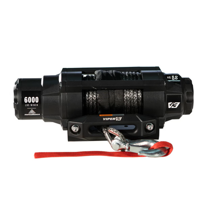 MotoAlliance Viper UTV Winch V3 Wide Spool 6000lbs New - V36000SE_BL