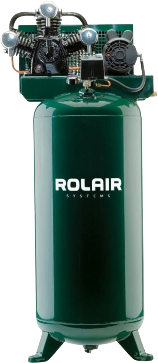 Rolair V5160PT03XB Air Compressor Electric 5 HP 60 gal. Single Stage 230V 1-Phase New - V5160PT03XB