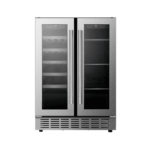 Vitara - 24" French Door Wine and Beverage Center - Stainless Steel | VBWC4002SB