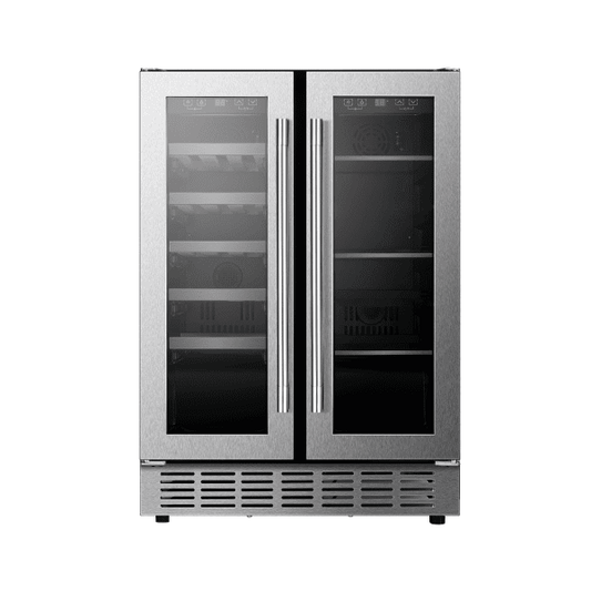 Vitara - 24" French Door Wine and Beverage Center - Stainless Steel | VBWC4002SB