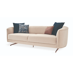 Enza Home US Vienna 3 Seater Sofa - 2041 - K1 - 10507 Ecru - AR:215 - 1431716