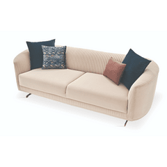 Enza Home US Vienna 3 Seater Sofa - 2041 - K1 - 10507 Ecru - AR:215 - 1431716