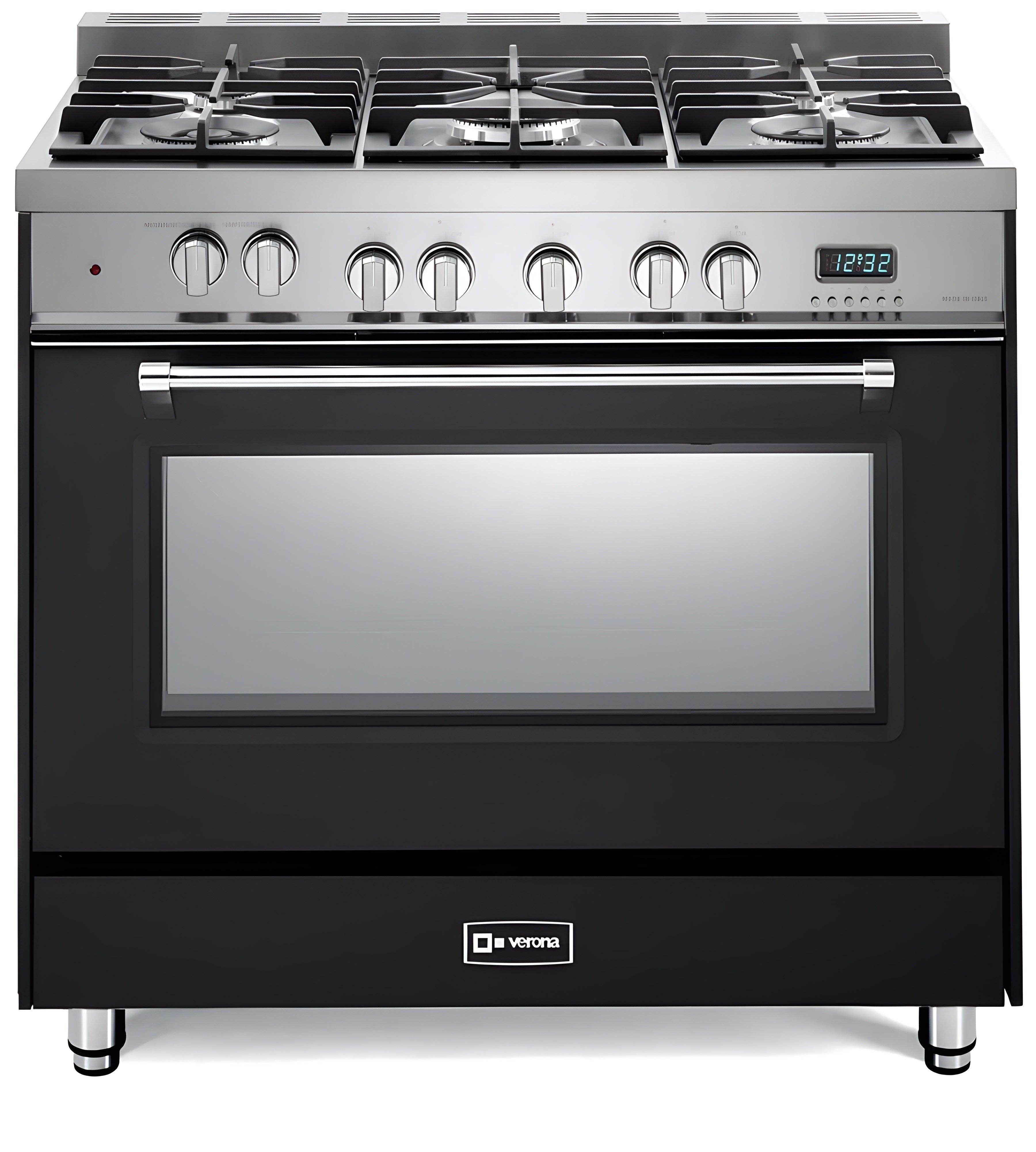 Verona -33% - Prestige 36" Dual Fuel Single Oven Range - 5 Burners - Stainless Steel, Matte Black, White -  VPFSGE365SS