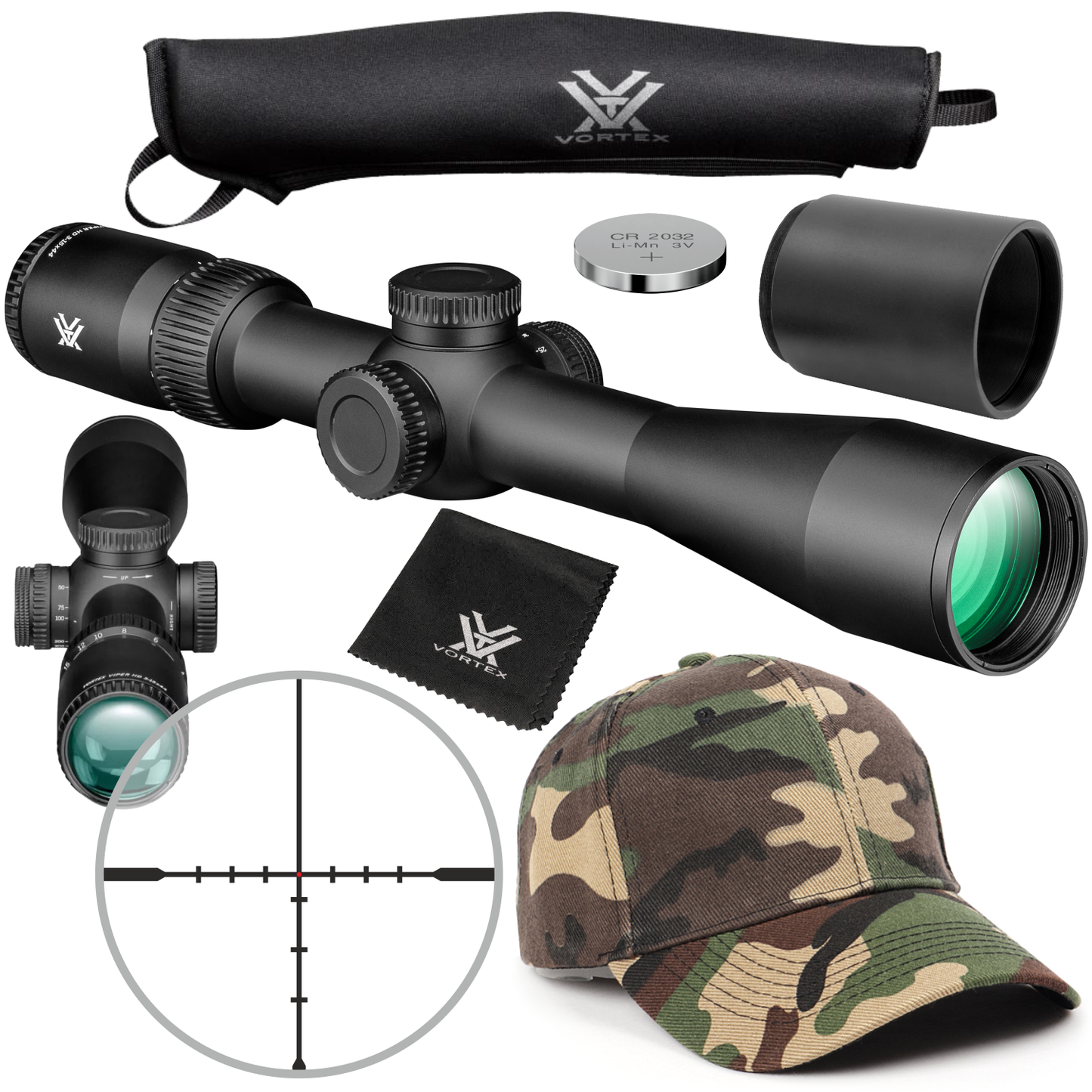 Vortex Optics Viper HD 3-15x44 SFP Dead-Hold BDC MOA Riflescope (VPR-31501) - VPR-31501