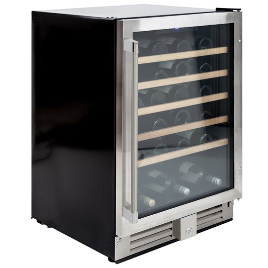 Vinotemp 51-Bottle Single-Zone Wine Cooler (Stainless Steel) - VT-51SZ01SS